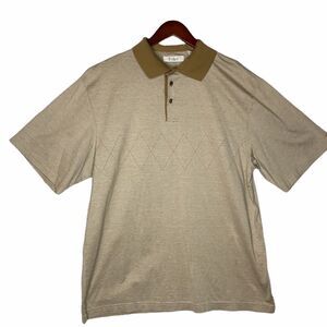 Turnbury Diamond Design Cotton Polo Shirt Large‎